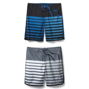 Oakley Descend 19" Swim Boardshorts‎ Electric Blue, Stone Gray Size 30